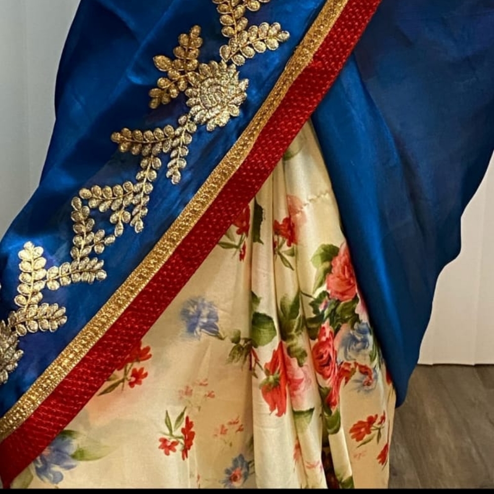 Saree with blouse